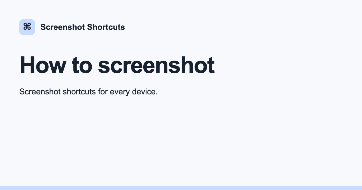 How to Screenshot on Any Device | Screenshot Shortcuts